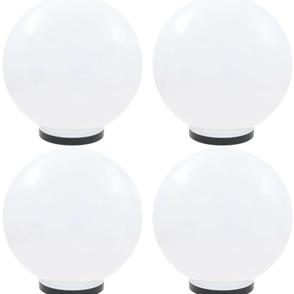 Led-pallovalaisimet 4 kpl 40 cm akryyli