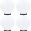 Led-pallovalaisimet 4 kpl 20 cm akryyli