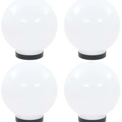 Led-pallovalaisimet 4 kpl 20 cm akryyli