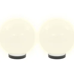 Led-pallovalaisimet 4 kpl 20 cm akryyli