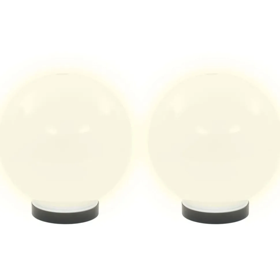 Led-pallovalaisimet 4 kpl 20 cm akryyli