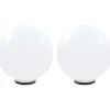 Led-pallovalaisimet 2 kpl 50 cm akryyli