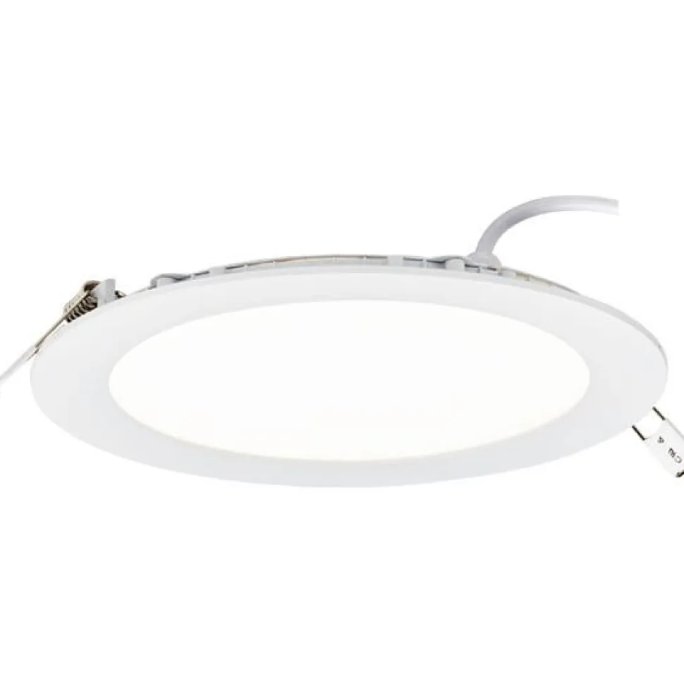 LED-paneeli Limente DRI-12 Lux Ø 168x20 mm 12W IP44 upotettava valkoinen