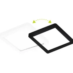 LED-paneeli Limente DSC 138x138mm IP20 6W valkoinen/musta