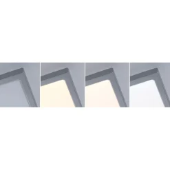 LED-paneeli Paulmann Abia 2 White Select hämäräohjatulla liiketunnistimella (HF) 170x170mm 9.5W 1100lm 2700-4000K, musta
