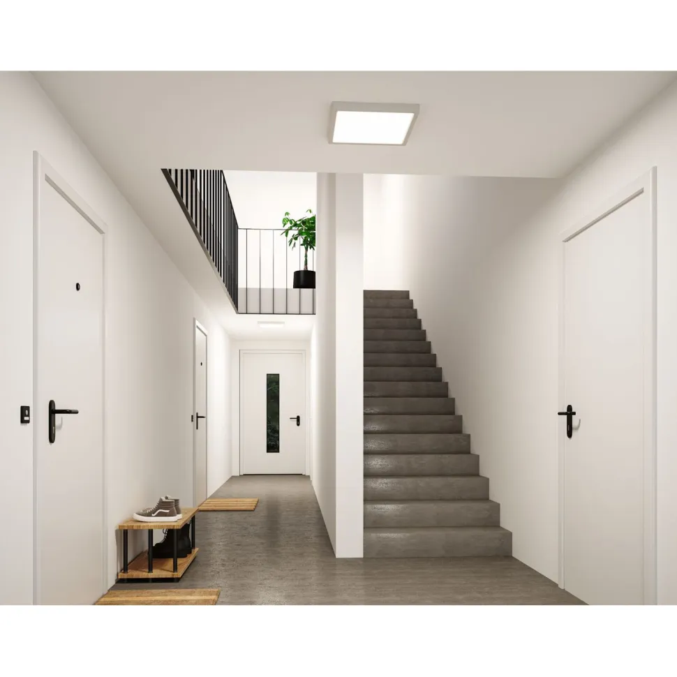 LED-paneeli Paulmann Abia 2 White Select hämäräohjatulla liiketunnistimella (HF) 170x170mm 9.5W 1100lm 2700-4000K, musta