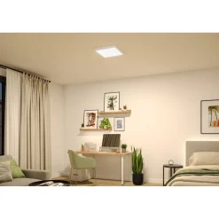 LED-paneeli Paulmann Abia 2 White Select hämäräohjatulla liiketunnistimella (HF) 170x170mm 9.5W 1100lm 2700-4000K, musta
