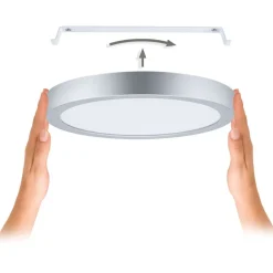 LED-paneeli Paulmann Abia 2 White Select hämäräohjatulla liiketunnistimella (HF) 170x170mm 9.5W 1100lm 2700-4000K, musta