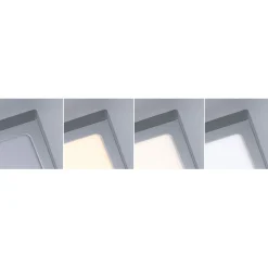 LED-paneeli Paulmann Abia 2 White Select hämäräohjatulla liiketunnistimella (HF) 170x170mm 9.5W 1100lm 2700-4000K, musta