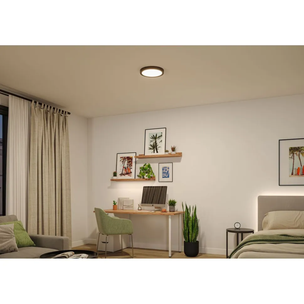 LED-paneeli Paulmann Abia 2 White Select hämäräohjatulla liiketunnistimella (HF) Ø300mm 14W 1000lm 2700-4000K, valkoinen