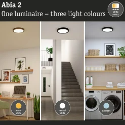 LED-paneeli Paulmann Abia 2 White Select hämäräohjatulla liiketunnistimella (HF) Ø300mm 14W 1000lm 2700-4000K, valkoinen