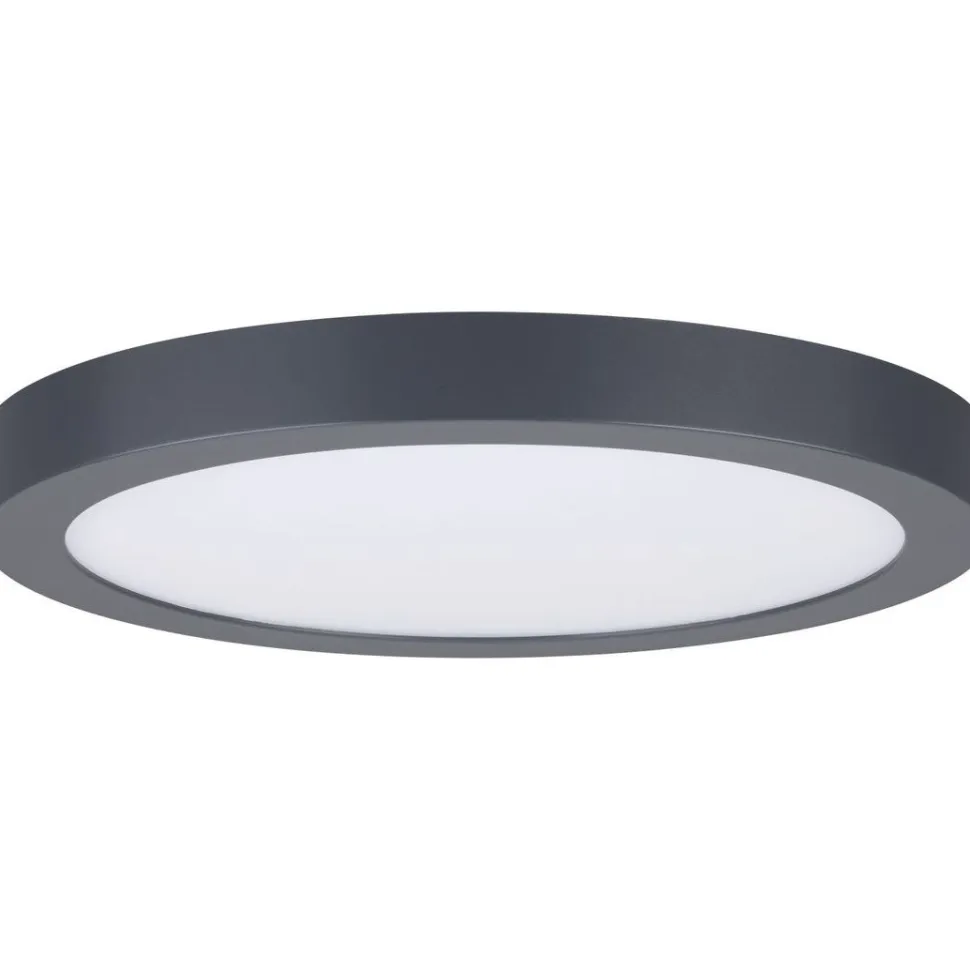 LED-paneeli Paulmann Abia, Ø30cm, 22W, 2700K, tummanharmaa