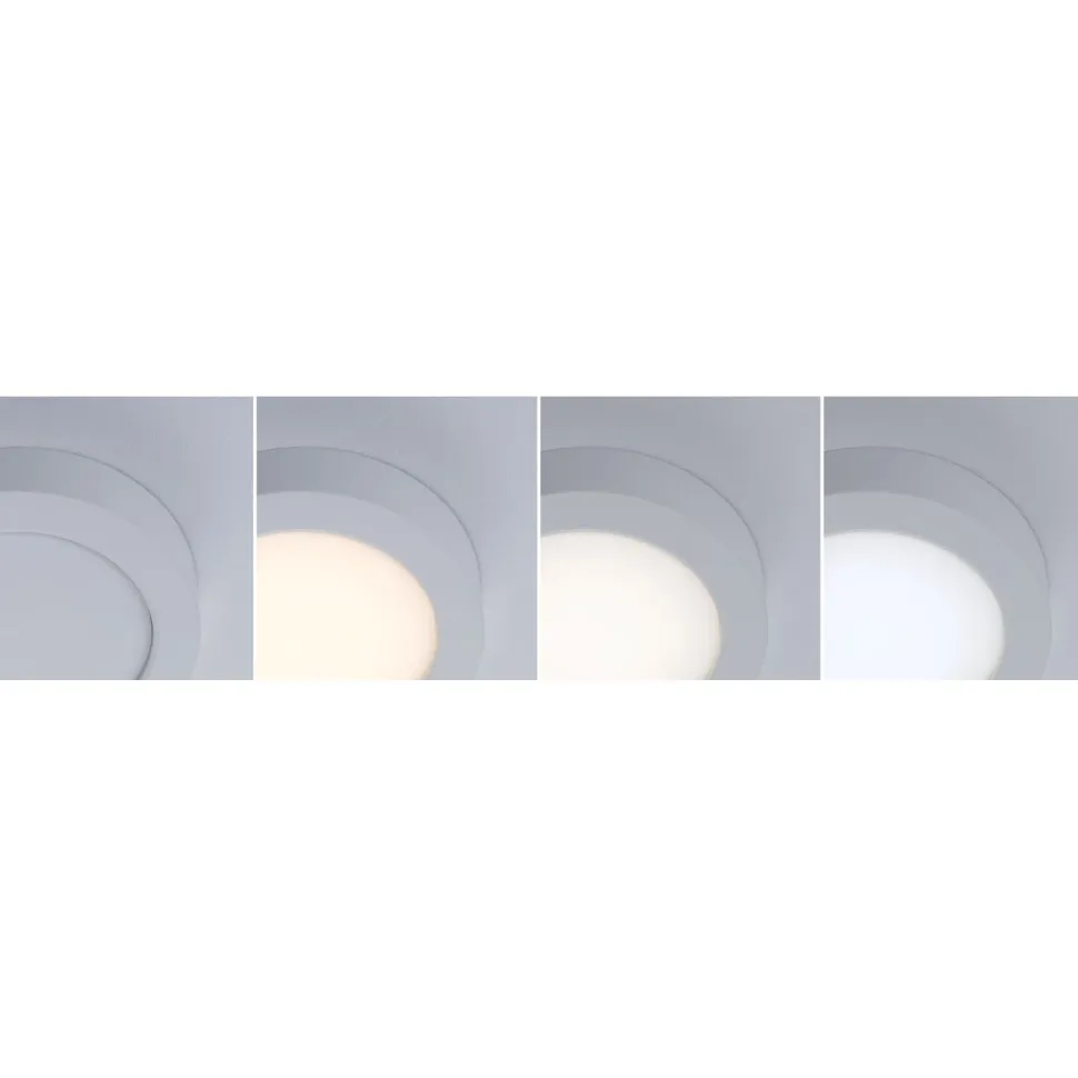 LED-paneeli Paulmann Abia 2 White Select hämäräohjatulla liiketunnistimella (HF) Ø170mm 9.5W 1100lm 2700-4000K, mattakromi