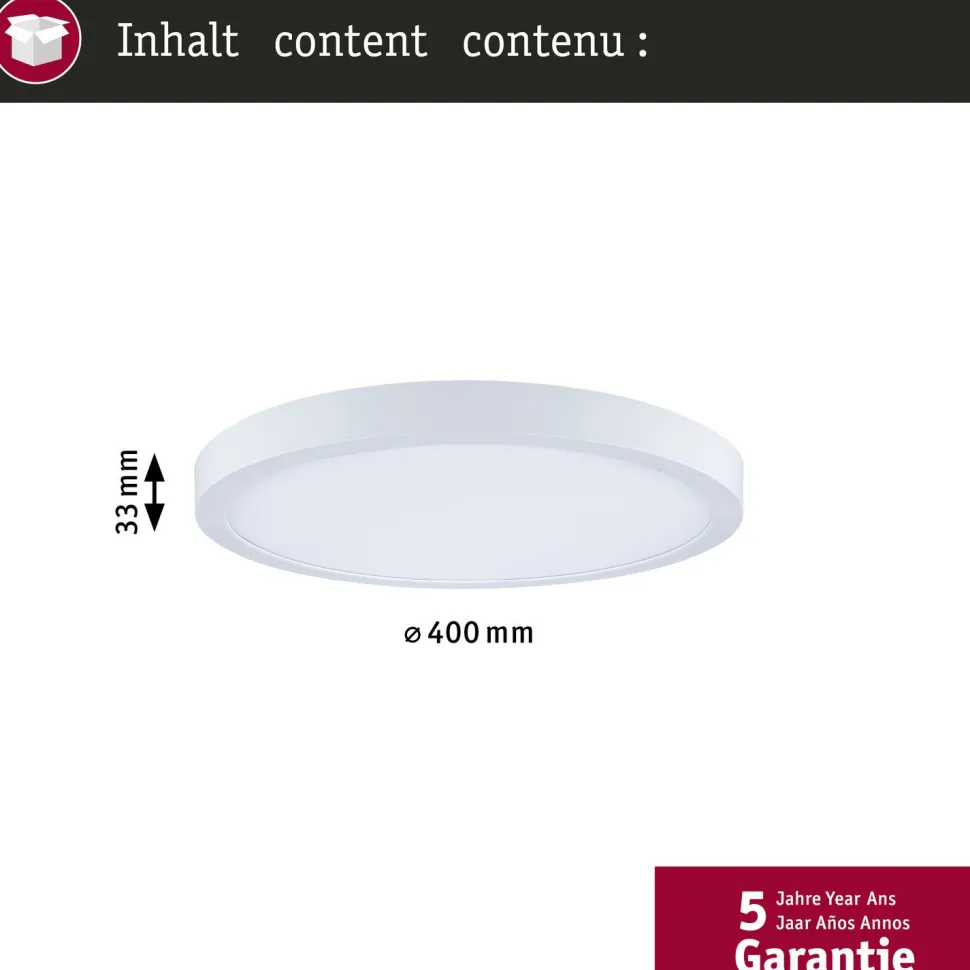 LED-paneeli Paulmann Abia 2 White Select hämäräohjatulla liiketunnistimella (HF) Ø170mm 9.5W 1100lm 2700-4000K, mattakromi