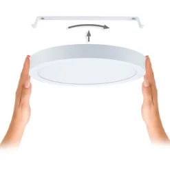 LED-paneeli Paulmann Abia 2 White Select hämäräohjatulla liiketunnistimella (HF) Ø170mm 9.5W 1100lm 2700-4000K, mattakromi
