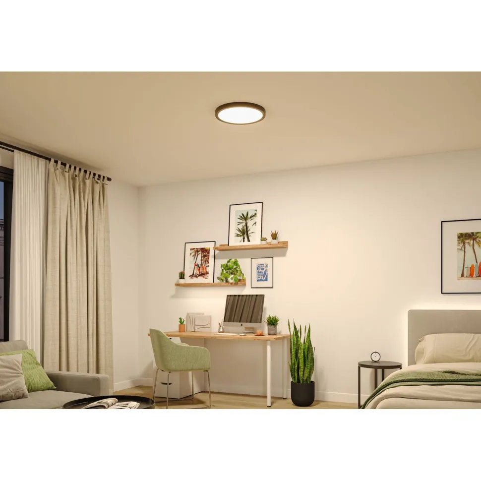 LED-paneeli Paulmann Abia 2 White Select hämäräohjatulla liiketunnistimella (HF) Ø170mm 9.5W 1100lm 2700-4000K, mattakromi