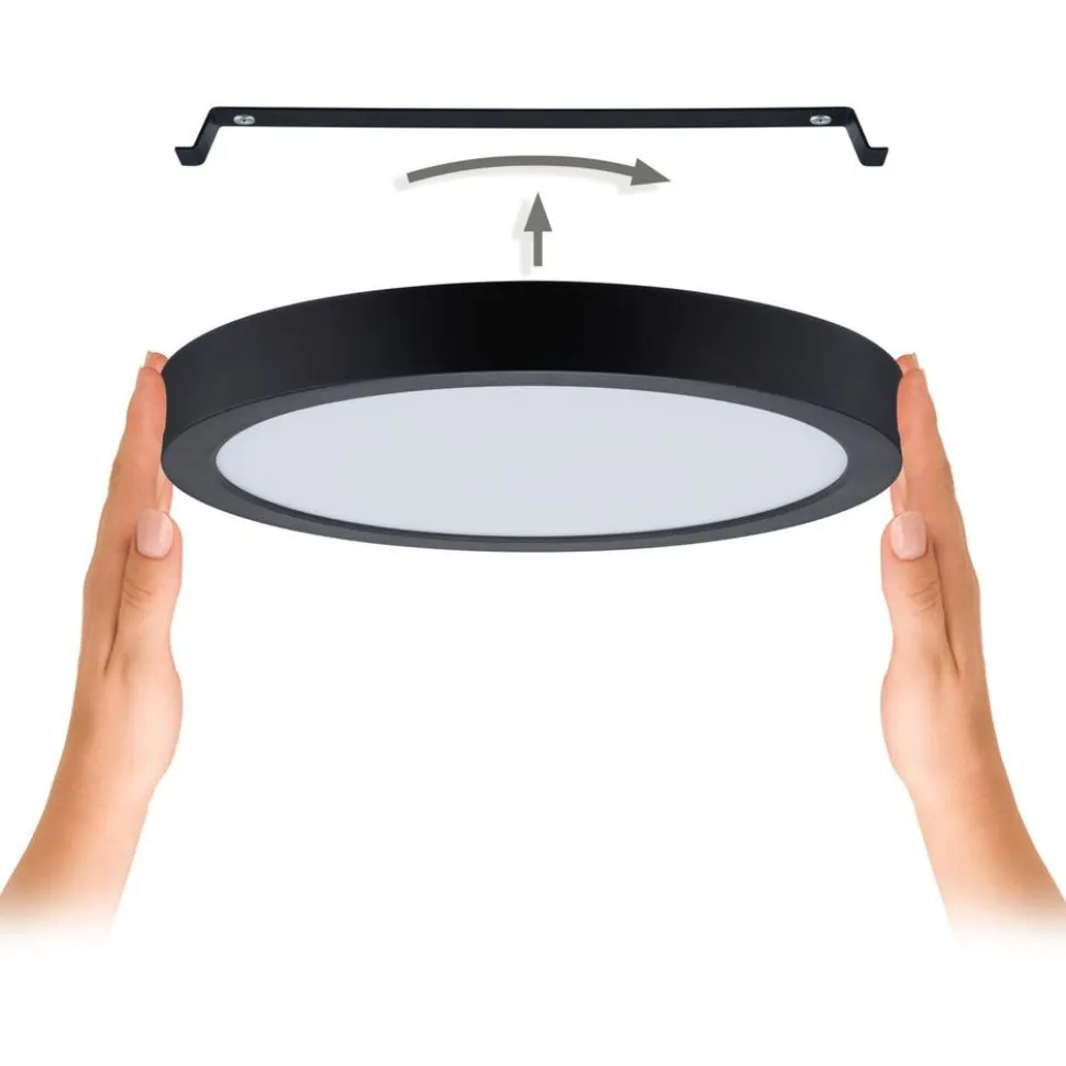 LED-paneeli Paulmann Abia 2 White Select hämäräohjatulla liiketunnistimella (HF) Ø170mm 9.5W 1100lm 2700-4000K, mattakromi