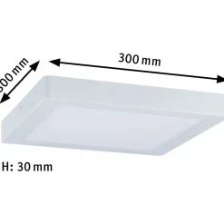 LED-paneeli Paulmann Abia, 30x30cm, 22W, 2700K, mattakromi