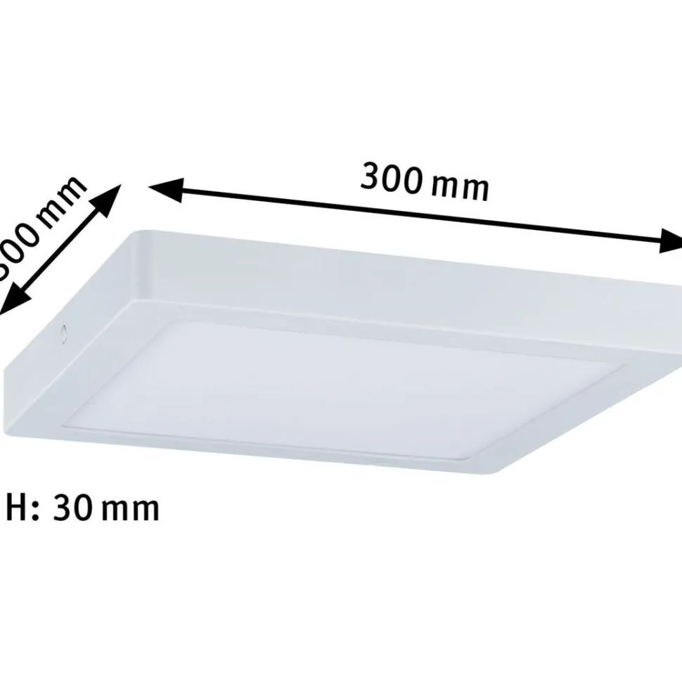 LED-paneeli Paulmann Abia, 30x30cm, 22W, 2700K, mattakromi