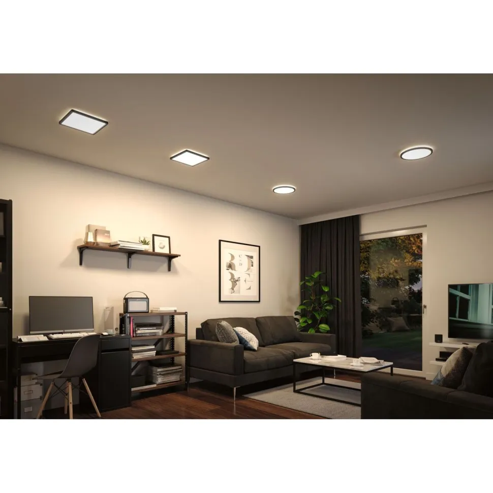 LED-paneeli Paulmann Atria Shine Backlight, 29.3x29.3cm, 16W, 4000K, mattakromi