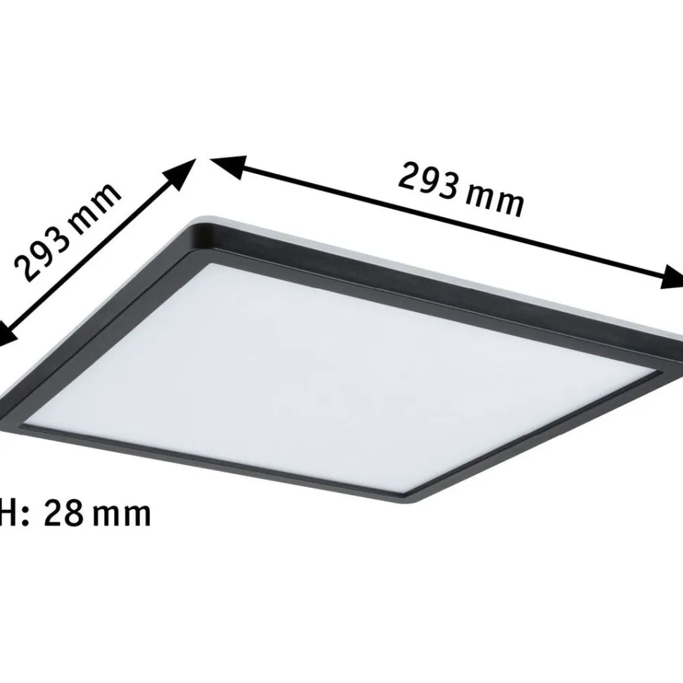 LED-paneeli Paulmann Atria Shine Backlight, 29.3x29.3cm, 16W, 4000K, mattakromi