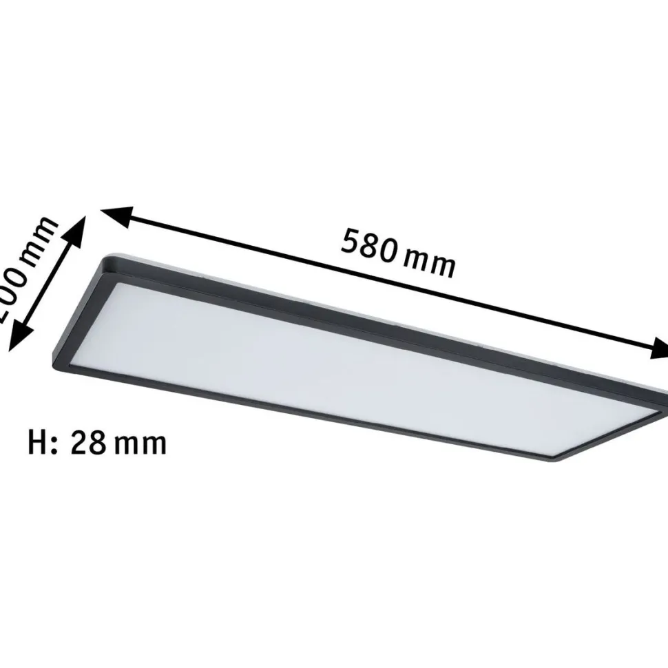 LED-paneeli Paulmann Atria Shine Backlight, 58x20cm, 22W, 3000K, himmennettävä, mattakromi