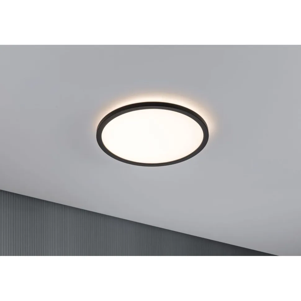 LED-paneeli Paulmann Atria Shine Backlight, Ø29.3cm, 16W, 3000K, mattakromi