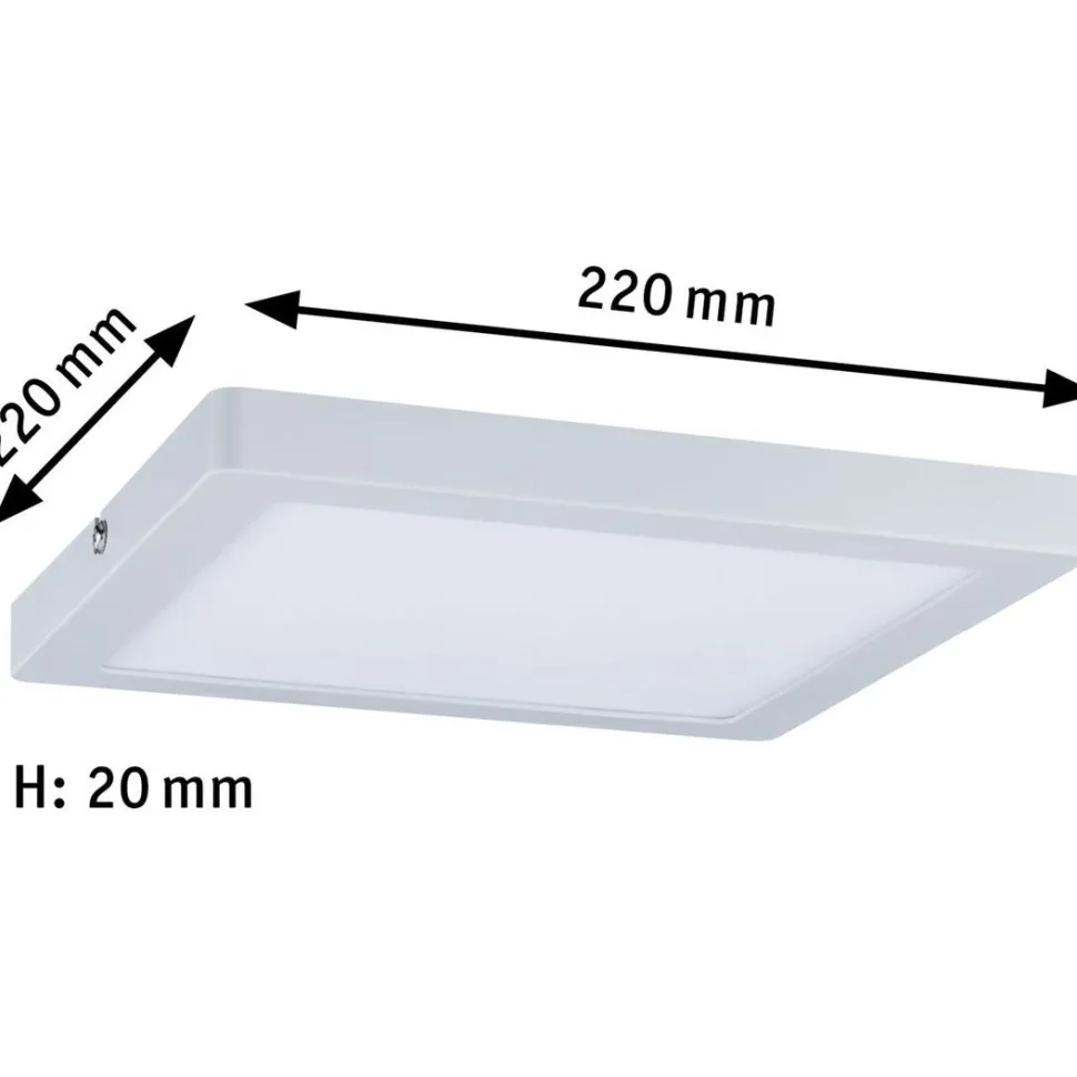 LED-paneeli Paulmann Atria, 22x22cm, 16W, 4000K, mattavalkoinen