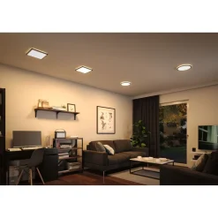 LED-paneeli Paulmann Atria Shine Backlight, 29.3x29.3cm, 16W, 3000K, musta