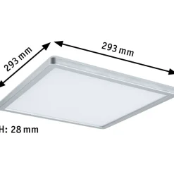 LED-paneeli Paulmann Atria Shine Backlight, 29.3x29.3cm, 16W, 3000K, musta