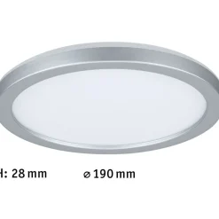 LED-paneeli Paulmann Atria Shine Backlight, Ø19cm, 11.2W, 3000K, mattakromi