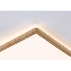 LED-paneeli Paulmann Atria Shine Backlight, IP44, 29.3x29.3cm, 16W, 4000K, puunruskea