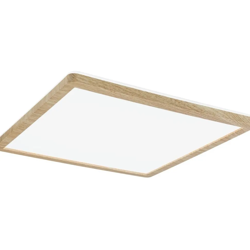 LED-paneeli Paulmann Atria Shine Backlight, IP44, 29.3x29.3cm, 16W, 4000K, puunruskea