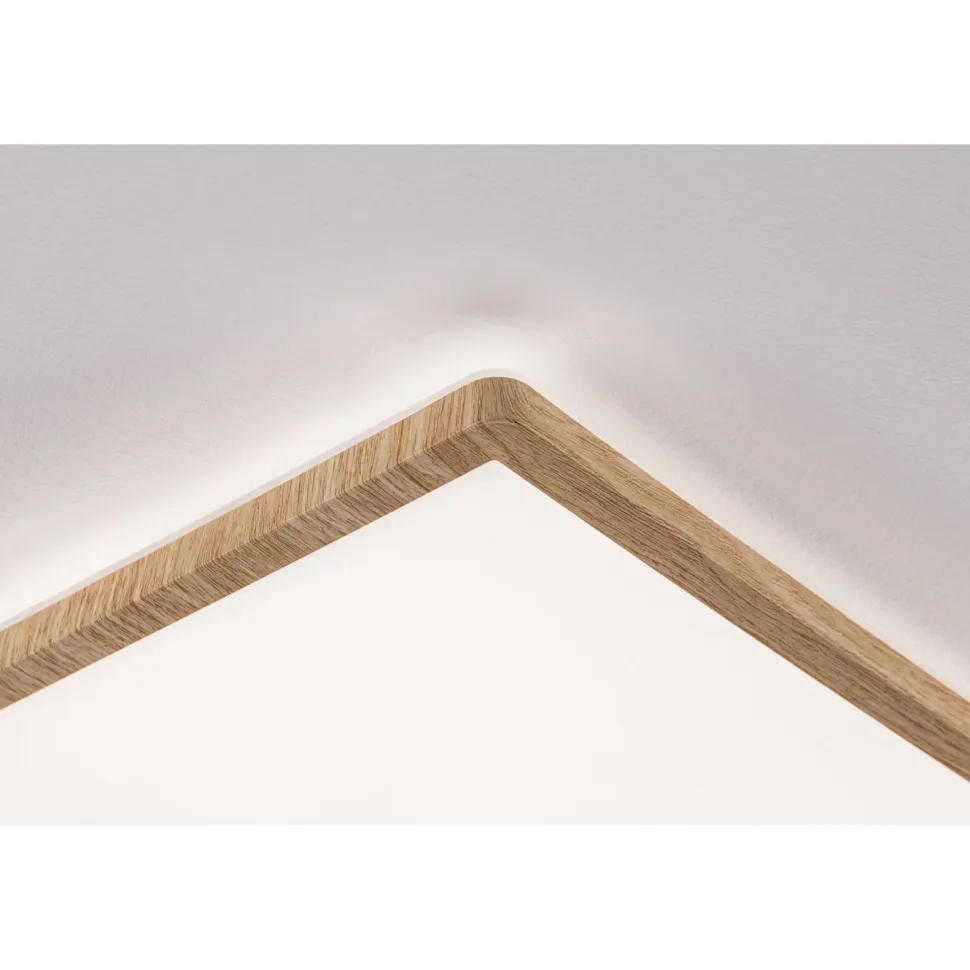 LED-paneeli Paulmann Atria Shine Backlight, IP44, 29.3x29.3cm, 16W, 4000K, puunruskea