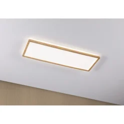 LED-paneeli Paulmann Atria Shine Backlight, IP44, 29.3x29.3cm, 16W, 4000K, puunruskea