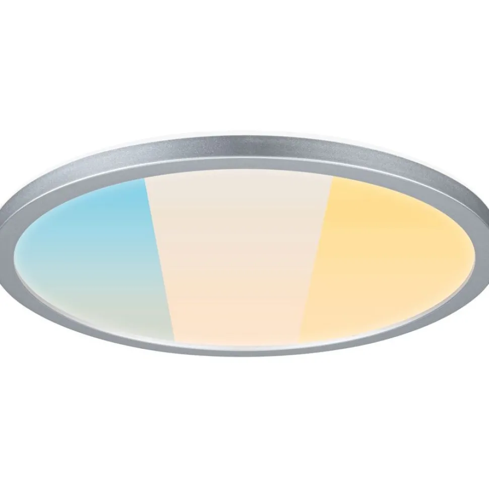 LED-paneeli Paulmann Atria Shine, pyöreä, Ø190mm, IP44, 7.6W, 1100lm, 3000-6500K, puukuvio
