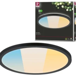 LED-paneeli Paulmann Atria Shine, pyöreä, Ø190mm, IP44, 7.6W, 1100lm, 3000-6500K, puukuvio