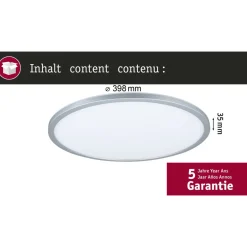 LED-paneeli Paulmann Atria Shine, pyöreä, Ø190mm, IP44, 7.6W, 1100lm, 3000-6500K, puukuvio