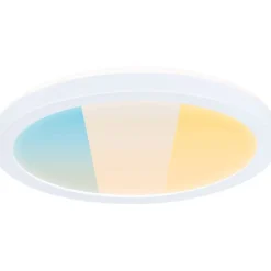 LED-paneeli Paulmann Atria Shine, pyöreä, Ø190mm, IP44, 7.6W, 1100lm, 3000-6500K, puukuvio