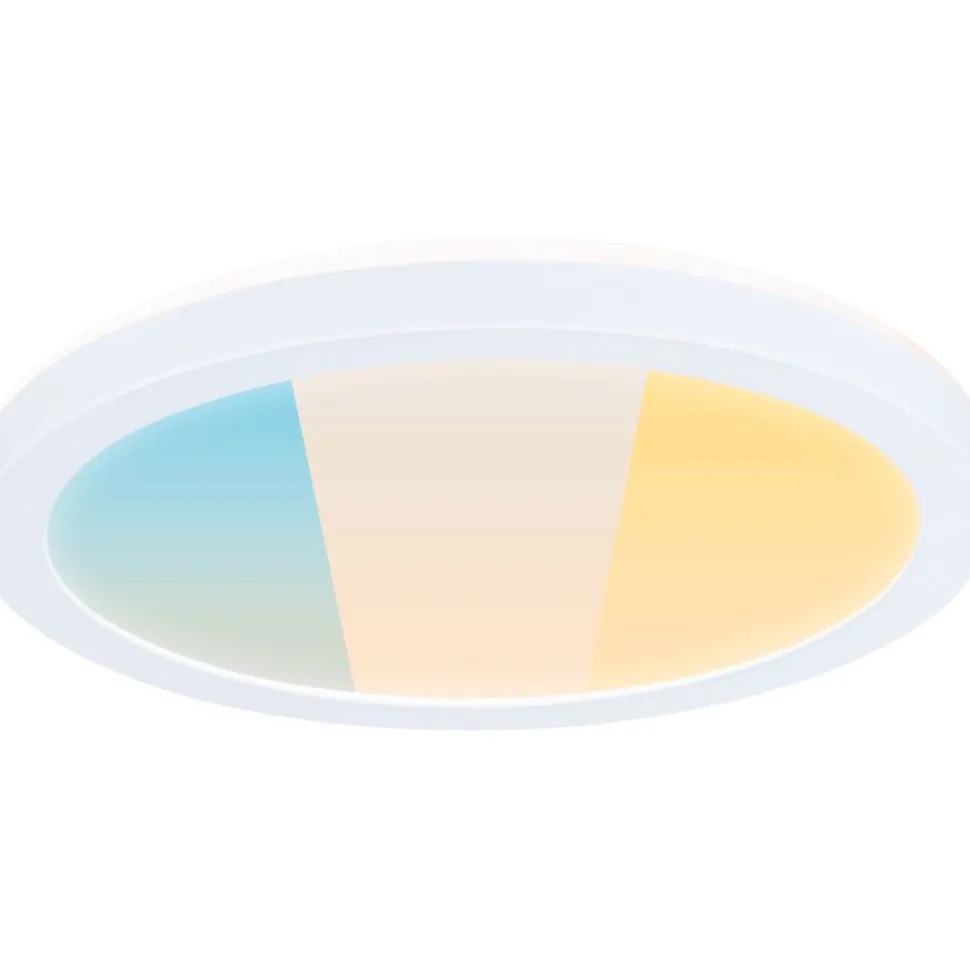 LED-paneeli Paulmann Atria Shine, pyöreä, Ø190mm, IP44, 7.6W, 1100lm, 3000-6500K, puukuvio