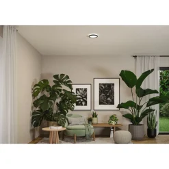 LED-paneeli Paulmann Atria Shine, pyöreä, Ø190mm, IP44, 7.6W, 1100lm, 3000-6500K, puukuvio