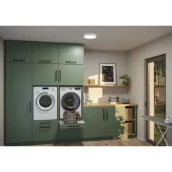 LED-paneeli Paulmann Atria Shine, pyöreä, Ø190mm, IP44, 7.6W, 1100lm, 3000-6500K, puukuvio