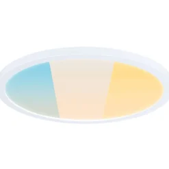LED-paneeli Paulmann Atria Shine, pyöreä, Ø190mm, IP44, 7.6W, 1100lm, 3000-6500K, puukuvio
