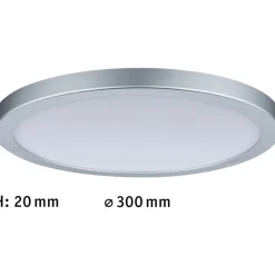 LED-paneeli Paulmann Atria, Ø30cm, 16W, 4000K, mattakromi