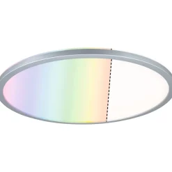 LED-paneeli Paulmann Atria Shine Backlight, Ø42cm, 20W, RGBW, himmennettävä, mattakromi