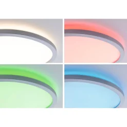 LED-paneeli Paulmann Atria Shine Backlight, Ø42cm, 20W, RGBW, himmennettävä, mattakromi