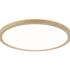 LED-paneeli Paulmann Atria Shine Backlight, IP44, Ø19cm, 11.2W, 4000K, puunruskea