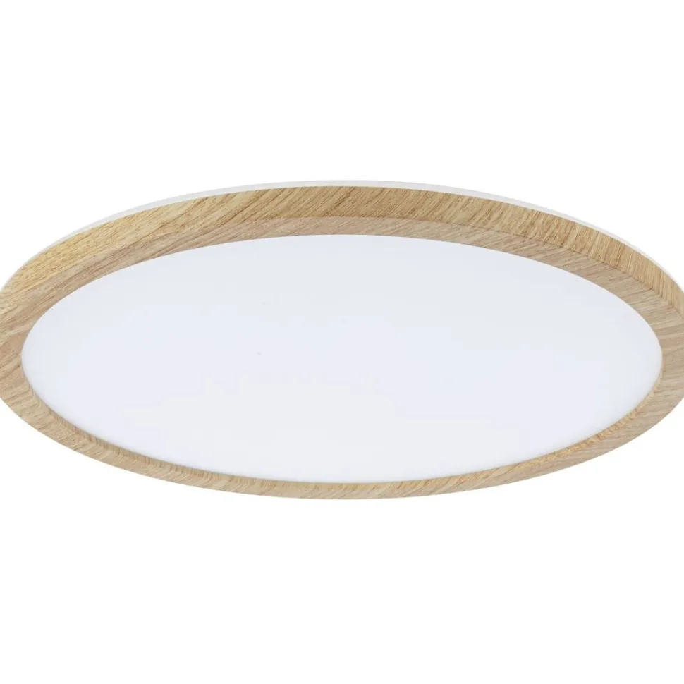 LED-paneeli Paulmann Atria Shine Backlight, IP44, Ø19cm, 11.2W, 4000K, puunruskea