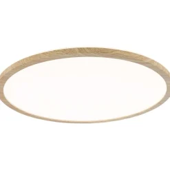 LED-paneeli Paulmann Atria Shine Backlight, IP44, Ø19cm, 11.2W, 4000K, puunruskea