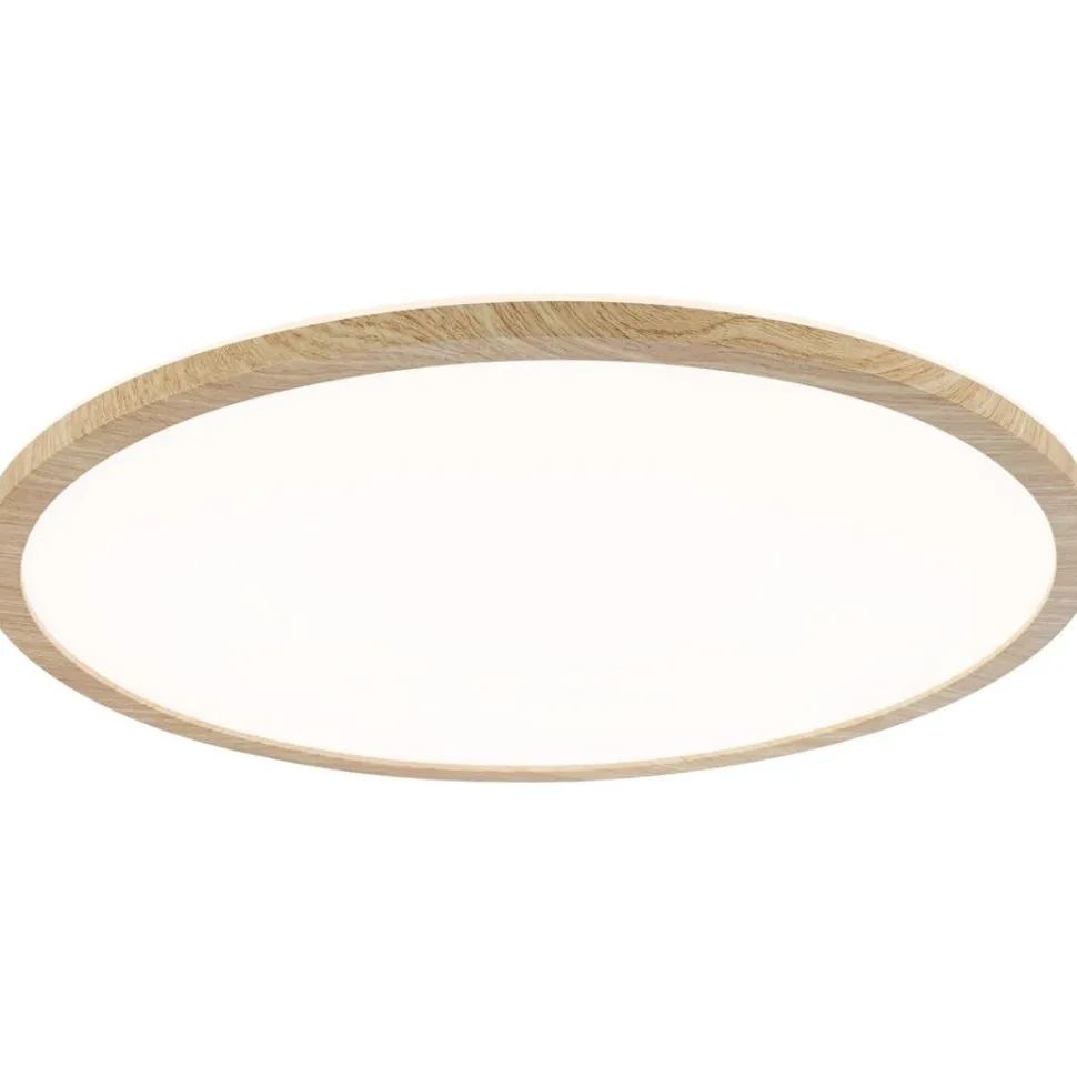 LED-paneeli Paulmann Atria Shine Backlight, IP44, Ø19cm, 11.2W, 4000K, puunruskea